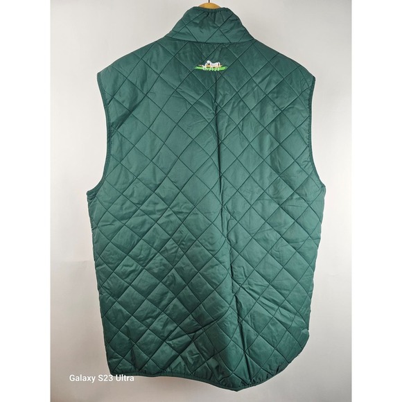 Irish National Stud, green quilted vest, Large hand pockets, szXXL, equestrian - Picture 4 of 7